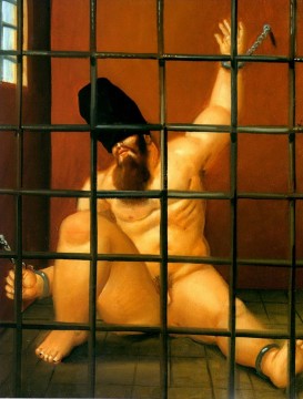 Fernando Botero Painting - Abu Ghraib 63 Fernando Botero
